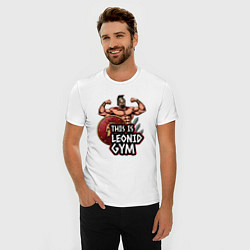 Футболка slim-fit Leonid gym, цвет: белый — фото 2