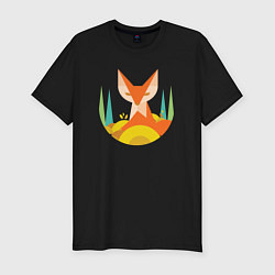 Мужская slim-футболка Forest fox
