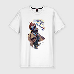 Футболка slim-fit Ты моя мамочка - Доктор Кто: Are you my mommy, цвет: белый