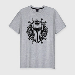 Мужская slim-футболка Зуб в механике