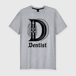 Футболка slim-fit D - dentist, цвет: меланж