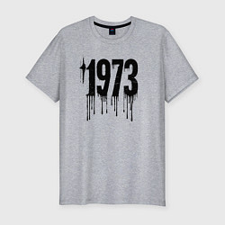 Футболка slim-fit Черной краской 1973, цвет: меланж