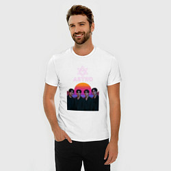 Футболка slim-fit Astro retro, цвет: белый — фото 2