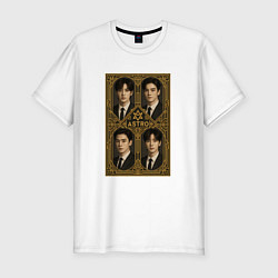 Мужская slim-футболка Astro золотая рамка