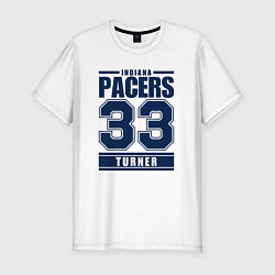 Футболка slim-fit Indiana - Myles Turner, цвет: белый