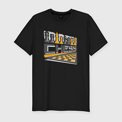 Футболка slim-fit Chess life, цвет: черный