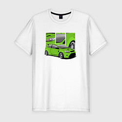 Футболка slim-fit Ford Focus Хот-хэтч, цвет: белый