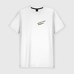 Мужская slim-футболка Бури обратятся к славе России Ушаков орнамент с ор