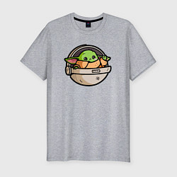Футболка slim-fit Yoda baby, цвет: меланж