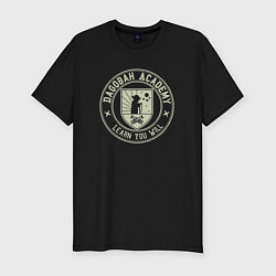 Футболка slim-fit Академия джедаев дагоба, цвет: черный