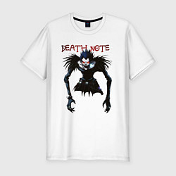 Мужская slim-футболка Death Note Ryuk - светлый