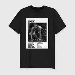 Футболка slim-fit Джон Джонс постер, цвет: черный