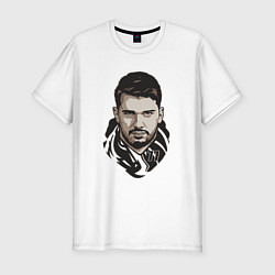 Футболка slim-fit Лука 77, цвет: белый