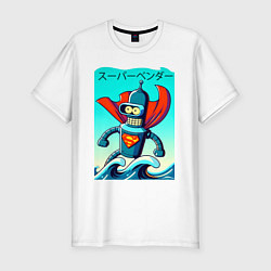 Мужская slim-футболка Super Bender - Japanese style