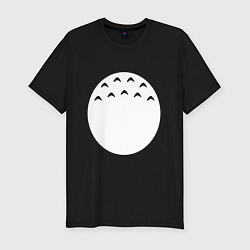 Футболка slim-fit Живот Тоторо, цвет: черный