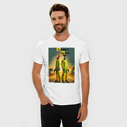 Футболка slim-fit Zoidberg and Bender with pistols - Breaking bad, цвет: белый — фото 2