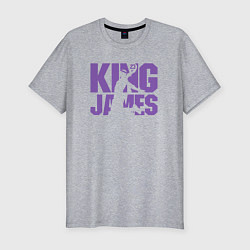 Футболка slim-fit King James basketball, цвет: меланж