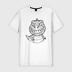 Мужская slim-футболка Лампозавр Джека