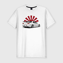 Футболка slim-fit Nissan Skynline - GT-R 34, цвет: белый