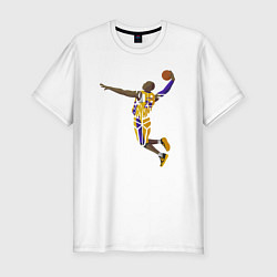 Мужская slim-футболка Kobe Bryant dunker
