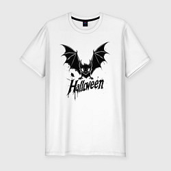 Футболка slim-fit Ночная стражница Хэллоуина, цвет: белый