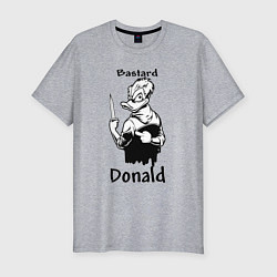 Мужская slim-футболка Гангстер Дональд