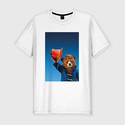 Мужская slim-футболка Паддингтон
