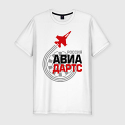 Мужская slim-футболка Авиадартс Россия