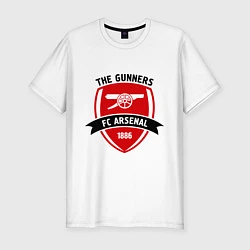 Футболка slim-fit FC Arsenal: The Gunners, цвет: белый