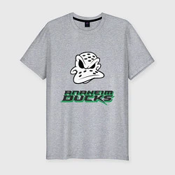 Мужская slim-футболка HC Anaheim Ducks Art