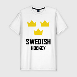 Футболка slim-fit Swedish Hockey, цвет: белый