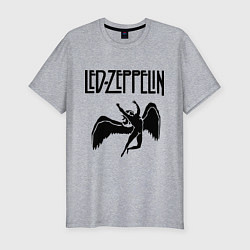 Мужская slim-футболка Led Zeppelin