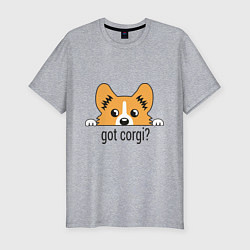 Футболка slim-fit Got Corgi, цвет: меланж