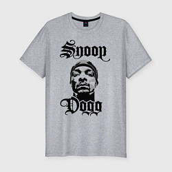 Мужская slim-футболка Snoop Dogg Face