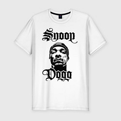 Мужская slim-футболка Snoop Dogg Face