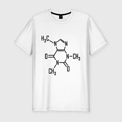 Мужская slim-футболка Кофеин формула