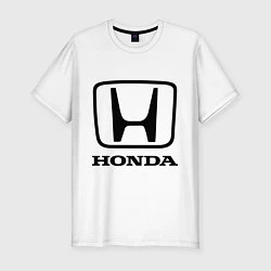 Мужская slim-футболка Honda logo