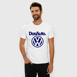 Футболка slim-fit Volkswagen Das Auto, цвет: белый — фото 2