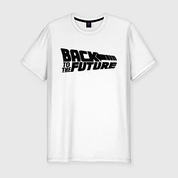 Мужская slim-футболка Back to the future