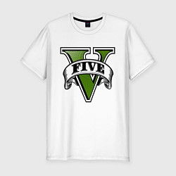 Футболка slim-fit GTA V, цвет: белый