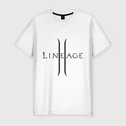 Мужская slim-футболка Lineage logo