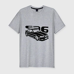 Мужская slim-футболка BMW e36