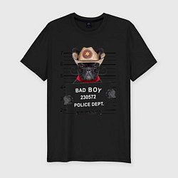 Футболка slim-fit Bad Boy: Dog, цвет: черный