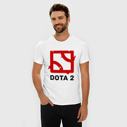 Футболка slim-fit Dota 2: Map, цвет: белый — фото 2