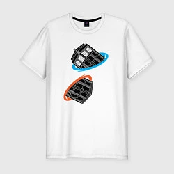 Мужская slim-футболка Tardis Portal