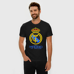 Футболка slim-fit Real Madrid, цвет: черный — фото 2