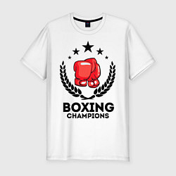 Футболка slim-fit Boxing Champions, цвет: белый