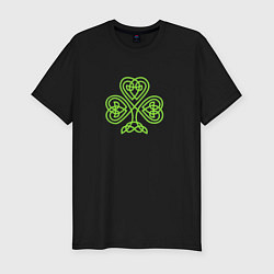 Мужская slim-футболка Celtic сlover