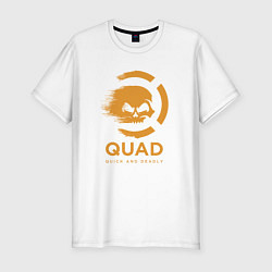 Футболка slim-fit QuaD: Quick and Deadly, цвет: белый