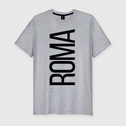 Мужская slim-футболка Рома
